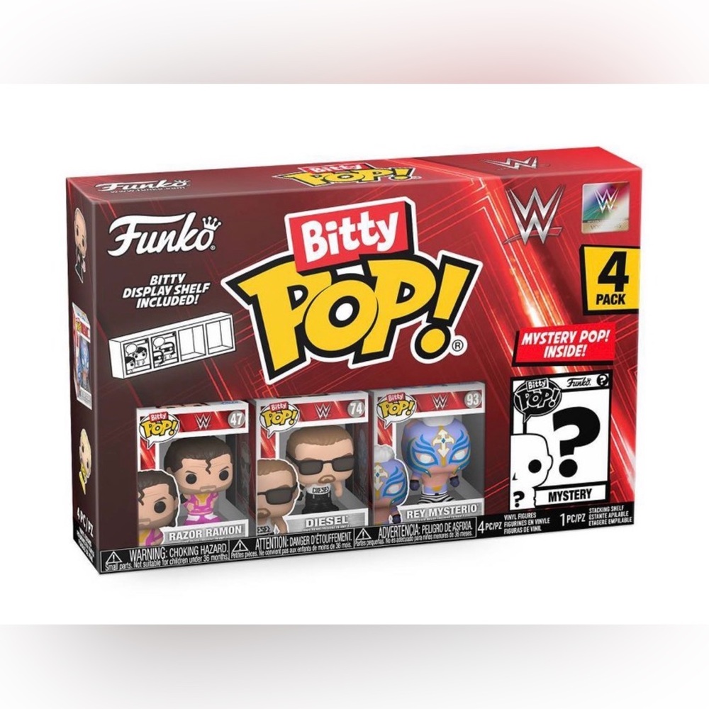 Funko Bitty Pop WWE 4pk with mystery pop Brand New